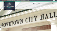 Desktop Screenshot of cityofgrovetown.com